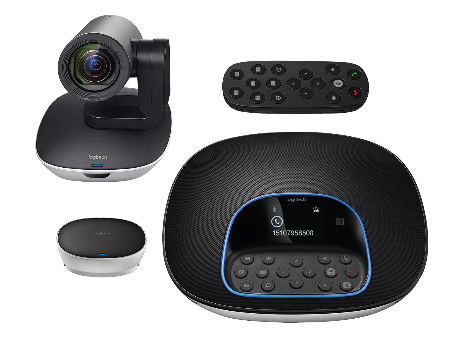 Orta ila Büyük Odalar için Logitech GROUP Video Konferans Sistemi