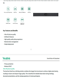 Yealink SmartVision 40 All-in-one Video Konferans Cihazı